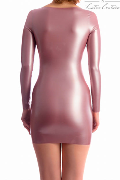 Latex Dress - Latex Long Sleeved Tank Dress - Latex Couture