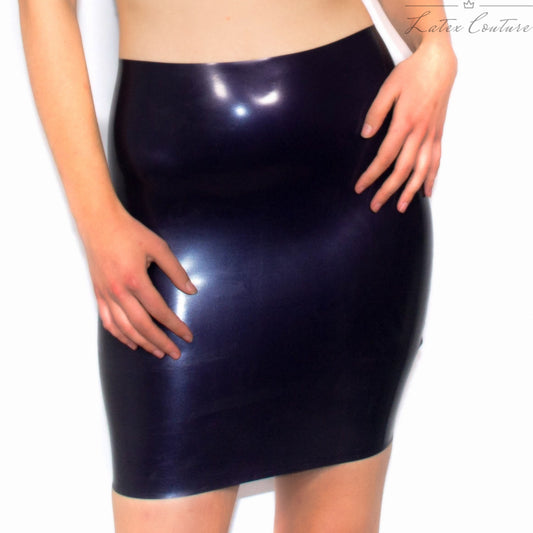 Latex Skirt - Latex High Waisted Pencil Skirt - Latex Couture