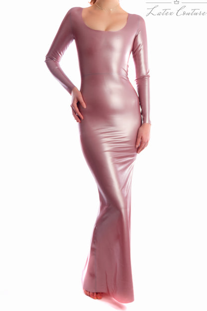 Latex Gown - Latex Long Sleeved Gown - Latex Couture
